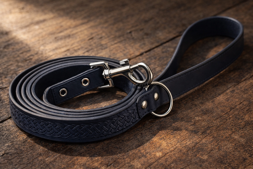 Leather Dog Leash, Earth Brown